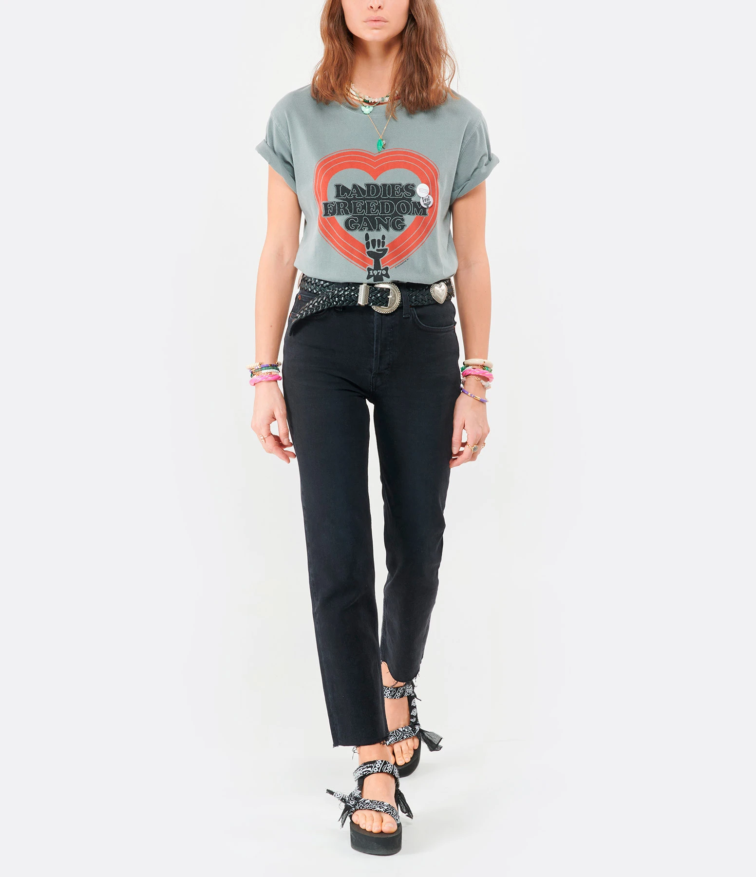 RE/DONE Jean 70s Stove Coton Noir Délavé 5 RE/DONE Jean 70s Stove Coton Noir Délavé – Image 3