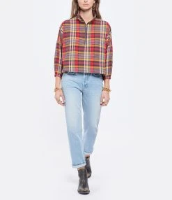 RE/DONE Jean 70s Stove Pipe Denim Worn In Naf -ANINE BING Boutique redon look20211020 358