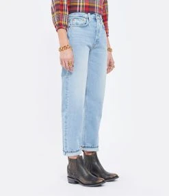 RE/DONE Jean 70s Stove Pipe Denim Worn In Naf -ANINE BING Boutique redon look20211020 360