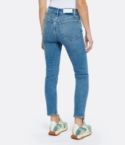 RE/DONE Jean 90s High Rise Ankle Crop Denim Bleu 12 RE/DONE Jean 90s High Rise Ankle Crop Denim Bleu -ANINE BING Boutique redon look20220621 484