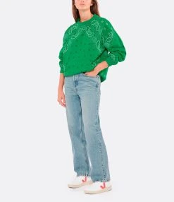 RE/DONE Jean 90s Crop Low Slung Denim Bleu -ANINE BING Boutique redon look20220727 498 1