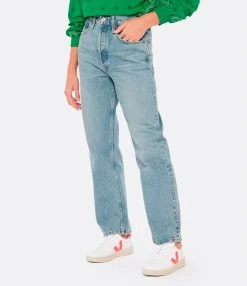RE/DONE Jean 90s Crop Low Slung Denim Bleu -ANINE BING Boutique redon look20220727 505
