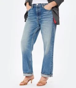 RE/DONE Jean 90S Low Slung Coton Bleu Vintage Pearl -ANINE BING Boutique redon look20230110 74