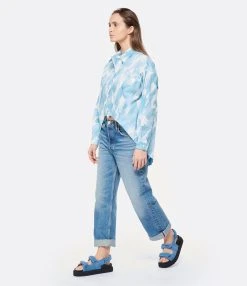 RE/DONE Jean 90S Low Slung Coton Bleu Vintage Pearl -ANINE BING Boutique redon look20230131 380
