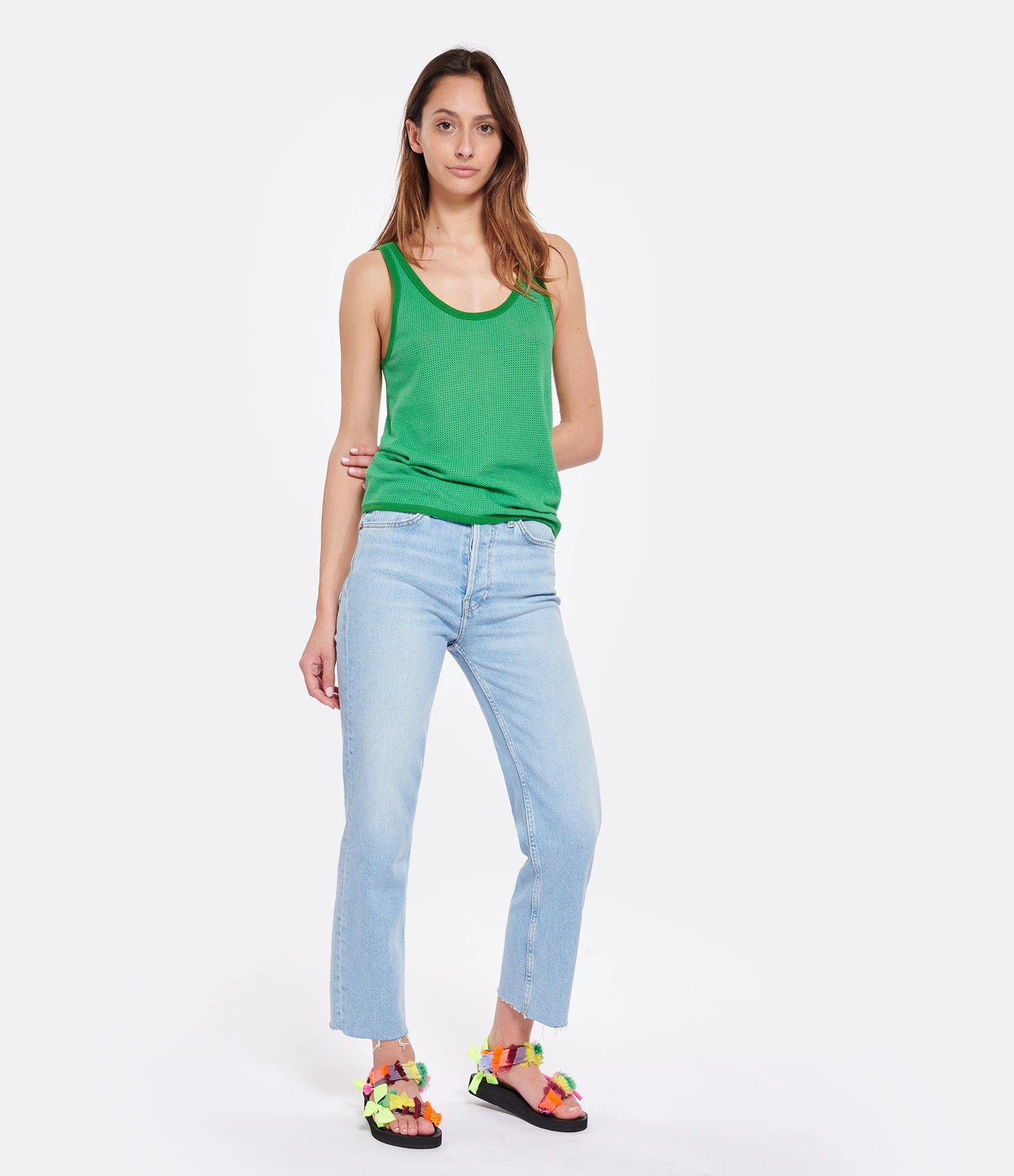 RE/DONE Jean 70S Stove Pipe Coton Bleu Echo 5 RE/DONE Jean 70S Stove Pipe Coton Bleu Echo – Image 3