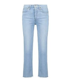 RE/DONE Jean 70S Stove Pipe Coton Bleu Echo