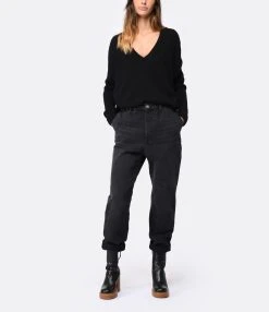 Roseanna Jean Bloom Coton Crinkle Noir 9 Roseanna Jean Bloom Coton Crinkle Noir -ANINE BING Boutique rosea look20220929 463