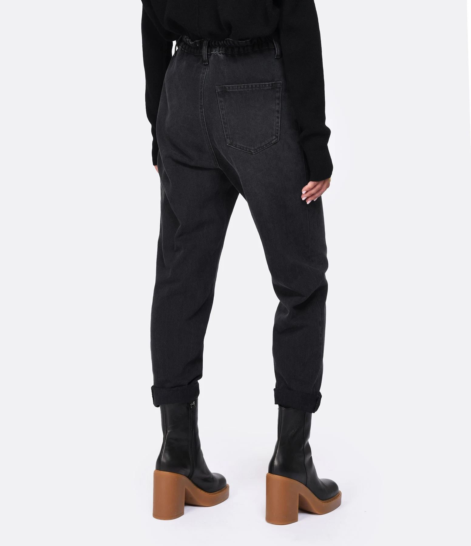 Roseanna Jean Bloom Coton Crinkle Noir 7 Roseanna Jean Bloom Coton Crinkle Noir – Image 5