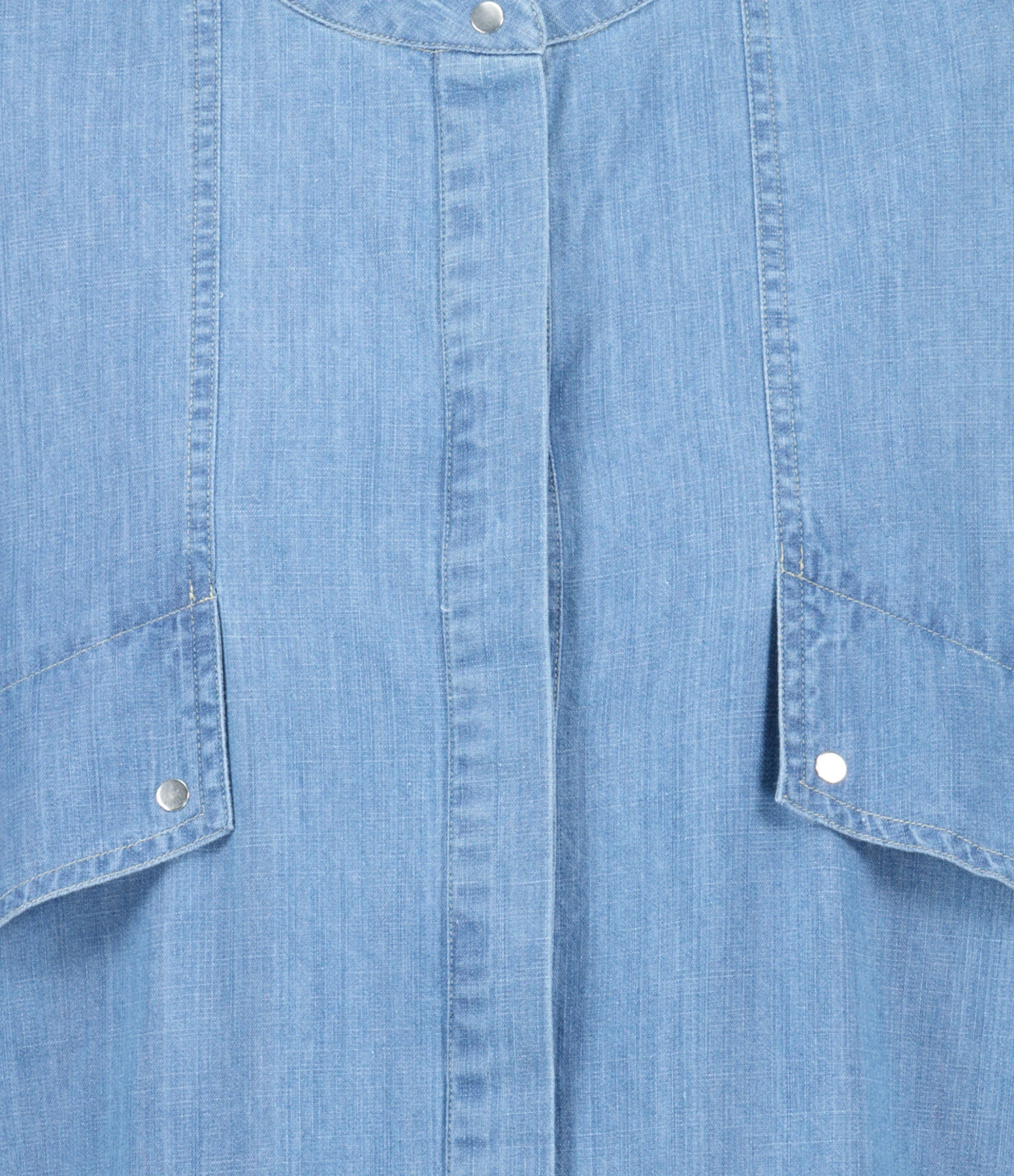 Roseanna Robe Coton Bleu 4 Roseanna Robe Coton Bleu – Image 2