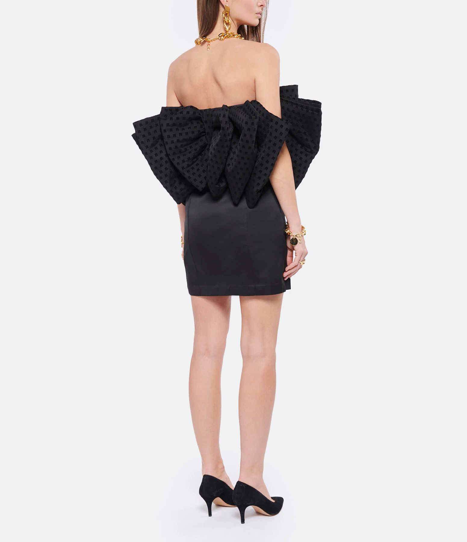 ROTATE Robe Nathalie Noir 7 ROTATE Robe Nathalie Noir – Image 5