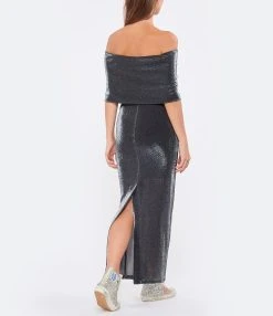 ROTATE Robe Noir Métallique -ANINE BING Boutique rotat look20220907 839 1