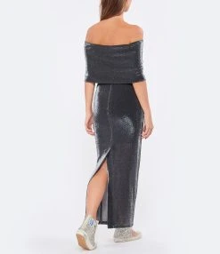 ROTATE Robe Noir Métallique -ANINE BING Boutique rotat look20220907 839