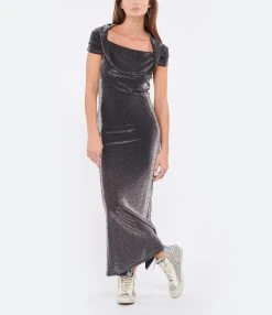 ROTATE Robe Noir Métallique -ANINE BING Boutique rotat look20220907 847