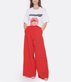 ROTATE Tee-shirt Lips Coton Blanc, Capsule Sunday -ANINE BING Boutique rotat look20221102 172