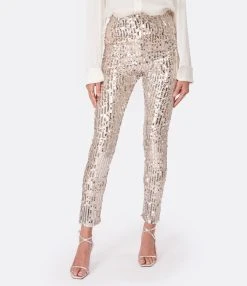 ROTATE Leggings Jean Sequin Argenté 12 ROTATE Leggings Jean Sequin Argenté -ANINE BING Boutique rotat look20221124 413