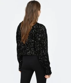 ROTATE Top Court Sequins Noir -ANINE BING Boutique rotat look20221206 276