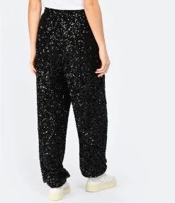 ROTATE Pantalon Taille Haute Sequins Noir 12 ROTATE Pantalon Taille Haute Sequins Noir -ANINE BING Boutique rotat look20221206 302
