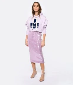 ROTATE Jupe Fourreau Sequins Violet -ANINE BING Boutique rotat look20221207 130