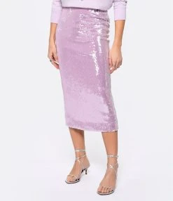 ROTATE Jupe Fourreau Sequins Violet -ANINE BING Boutique rotat look20221207 132