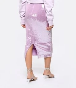 ROTATE Jupe Fourreau Sequins Violet -ANINE BING Boutique rotat look20221207 134