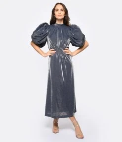 ROTATE Robe Bouffante Bleu Nuit 8 ROTATE Robe Bouffante Bleu Nuit -ANINE BING Boutique rotat look20221207 66