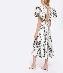 ROTATE Robe Mi-Longue Fleuri 7 ROTATE Robe Mi-Longue Fleuri -ANINE BING Boutique rotat look20230222 216 1