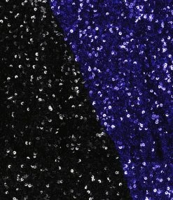 ROTATE Robe Mini Bicolore Sequins Noir Bleu -ANINE BING Boutique rotat51019 pck20221205 2 1