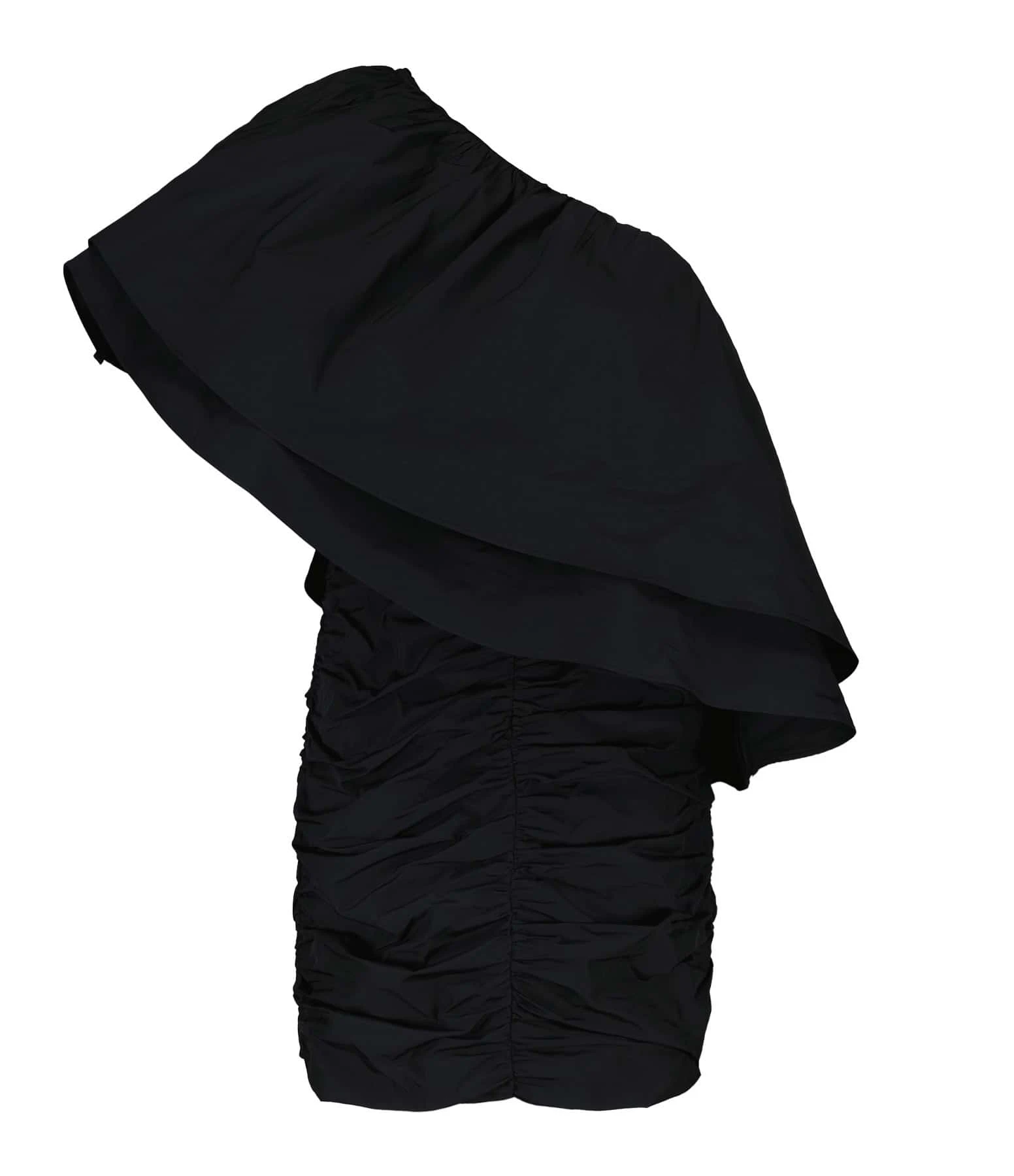 ROTATE Robe Asymétrique Plissée Noir 3 ROTATE Robe Asymétrique Plissée Noir