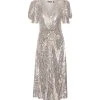 ROTATE Robe Sierina Sequin Argenté -ANINE BING Boutique rotate sequin maxi slit dress rt2255
