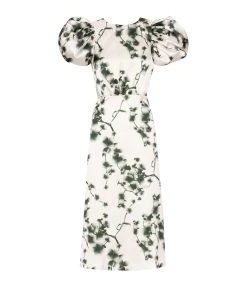 ROTATE Robe Mi-Longue Fleuri