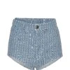 ROTATE Mini Short Coton Sequins Bleu -ANINE BING Boutique rt2644 1