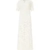 LOULOU STUDIO Robe Longue Samal Coton Ivoire -ANINE BING Boutique samal ivory 1