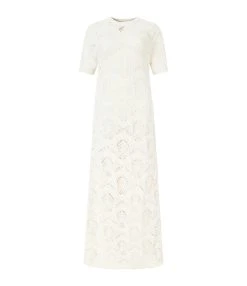 LOULOU STUDIO Robe Longue Samal Coton Ivoire