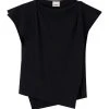 Isabel Marant Tee-shirt Sebani Coton Noir -ANINE BING Boutique sebani ts0097fa a2n01i 01bk black 1