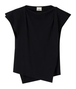 Isabel Marant Tee-shirt Sebani Coton Noir