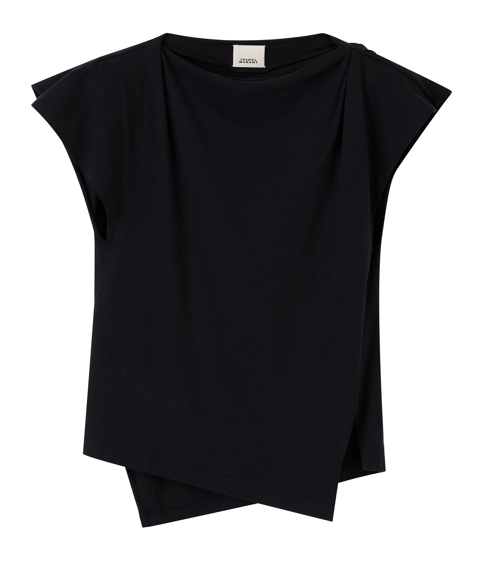 Isabel Marant Tee-shirt Sebani Coton Noir 3 Isabel Marant Tee-shirt Sebani Coton Noir