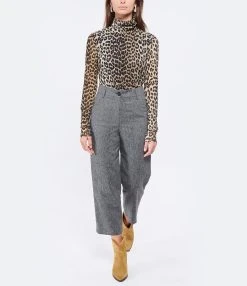 See By Chloé Pantalon Laine Gris 11 See By Chloé Pantalon Laine Gris -ANINE BING Boutique seeby look20220524 370
