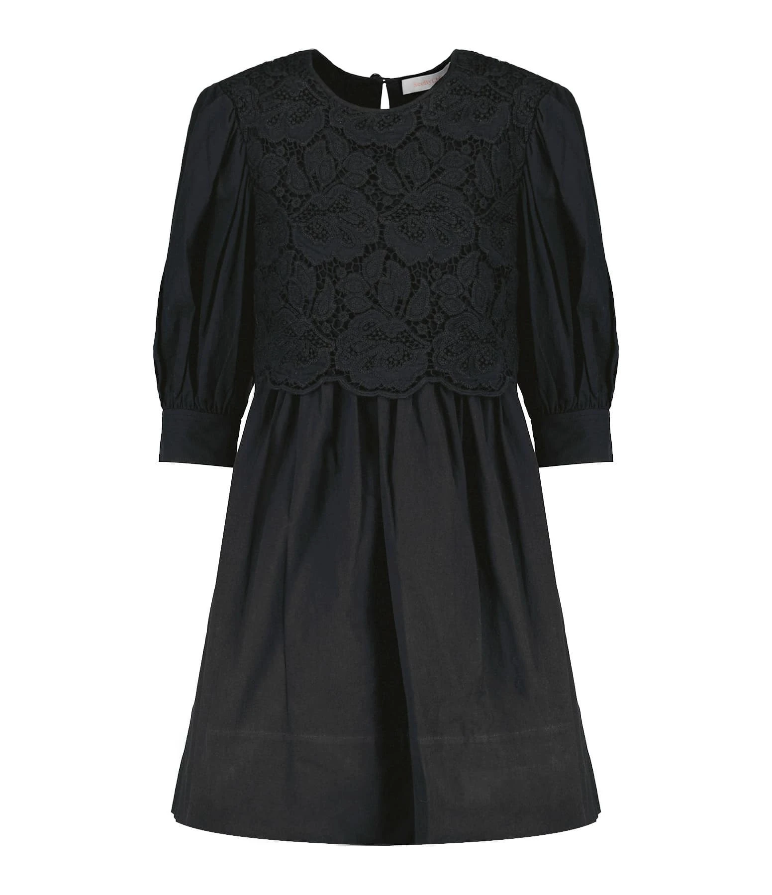 See By Chloé Robe Coton Noir 3 See By Chloé Robe Coton Noir
