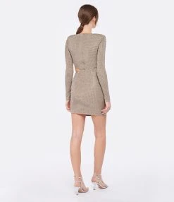 SELF PORTRAIT Robe Maxi Mesh Gris 9 SELF PORTRAIT Robe Maxi Mesh Gris -ANINE BING Boutique selfp look20221221 274