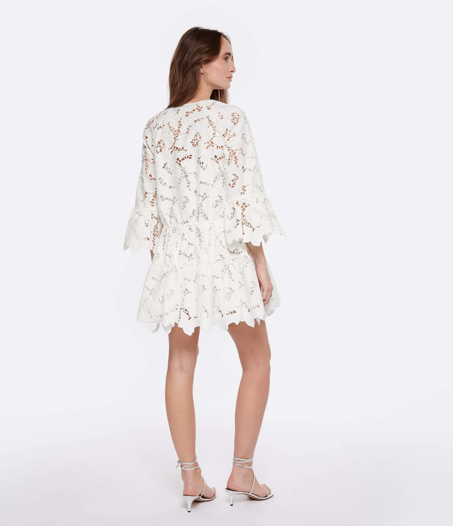 SELF PORTRAIT Robe Mini Dentelle Blanc 6 SELF PORTRAIT Robe Mini Dentelle Blanc – Image 4