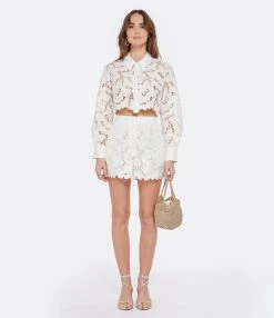 SELF PORTRAIT Short Dentelle Blanc 9 SELF PORTRAIT Short Dentelle Blanc -ANINE BING Boutique selfp look20221222 40