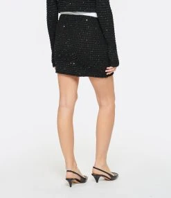 SELF PORTRAIT Jupe Sequins Noir -ANINE BING Boutique selfp look20230118 128