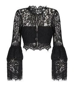 SELF PORTRAIT Top Dentelle Noir