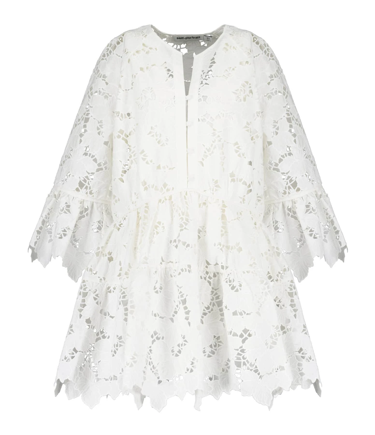 SELF PORTRAIT Robe Mini Dentelle Blanc 3 SELF PORTRAIT Robe Mini Dentelle Blanc