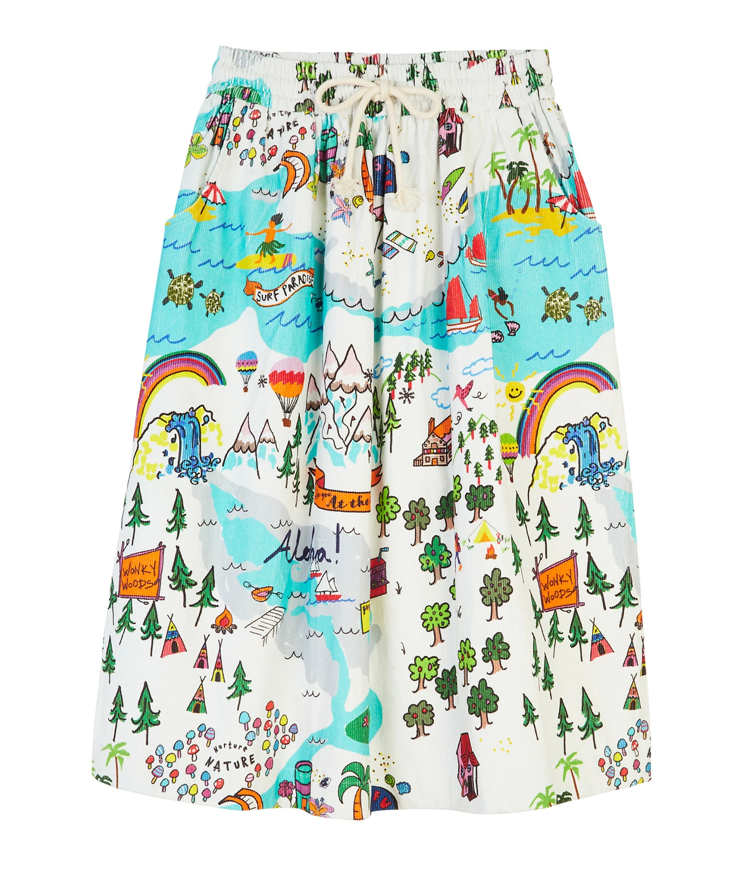 MIRA MIKATI Jupe Coton Multicolore 3 MIRA MIKATI Jupe Coton Multicolore