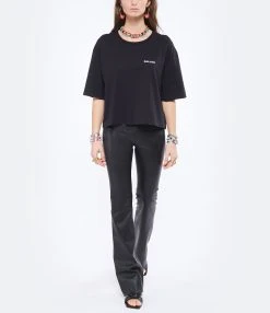 STOULS Pantalon Matt Agneau Plongé Light Noir 13 STOULS Pantalon Matt Agneau Plongé Light Noir -ANINE BING Boutique stoul look20220113 136