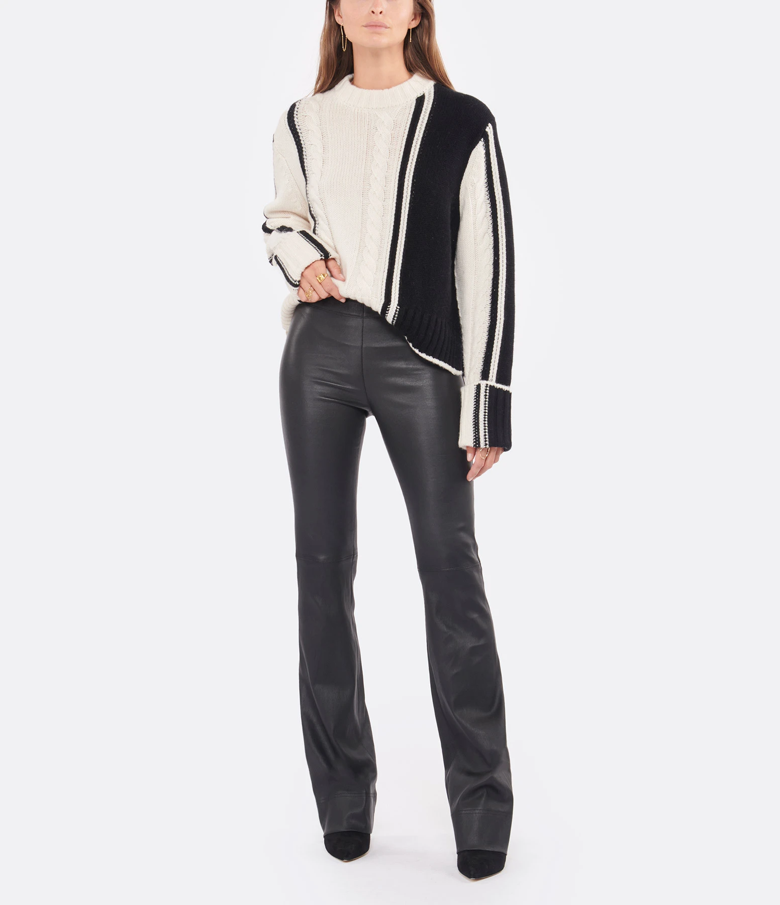 STOULS Pantalon Matt Agneau Plongé Light Noir 5 STOULS Pantalon Matt Agneau Plongé Light Noir – Image 3