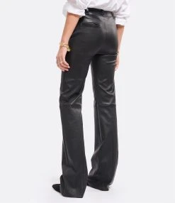 STOULS Pantalon Oswald Agneau Plongé Light Noir -ANINE BING Boutique stoul look20220803 544
