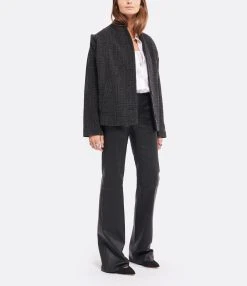 STOULS Pantalon Oswald Agneau Plongé Light Noir -ANINE BING Boutique stoul look20220803 547