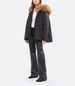 STOULS Pantalon Oswald Agneau Plongé Light Noir -ANINE BING Boutique stoul look20220803 554